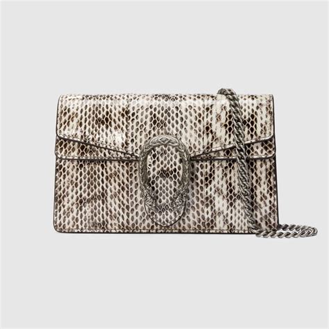 gucci suede bag tiger head snake skin|Dionysus Collection .